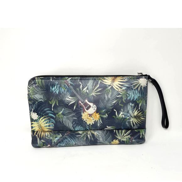 ZADIG & VOLTAIRE Jungle Leather Clutch Handbag ~Bag ~Excellent ~Guitar - Picture 6 of 16